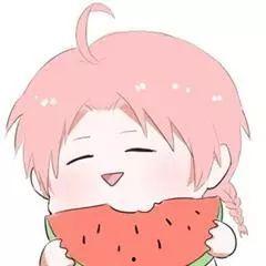 头像漫画吃瓜图片